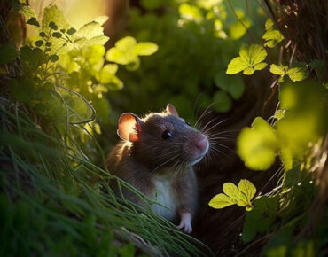 råttor i trädgården